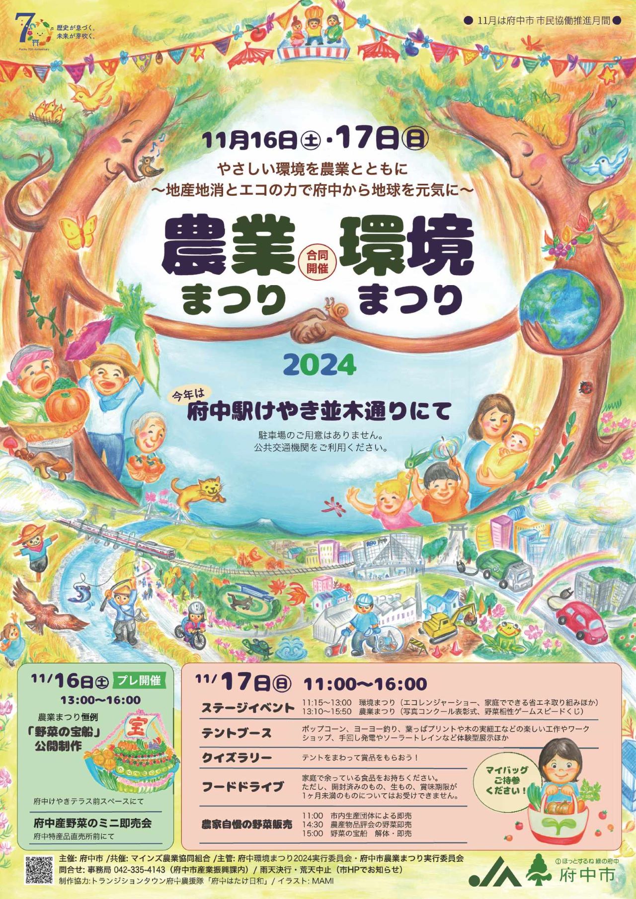 府中農業まつり・府中市環境まつり2024（11/17開催）